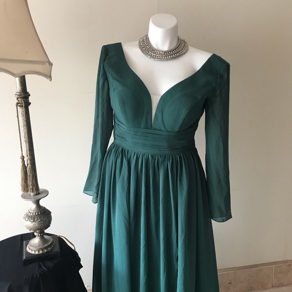 Dresses & Skirts - GREEN SHEER DRESS SIZE 9